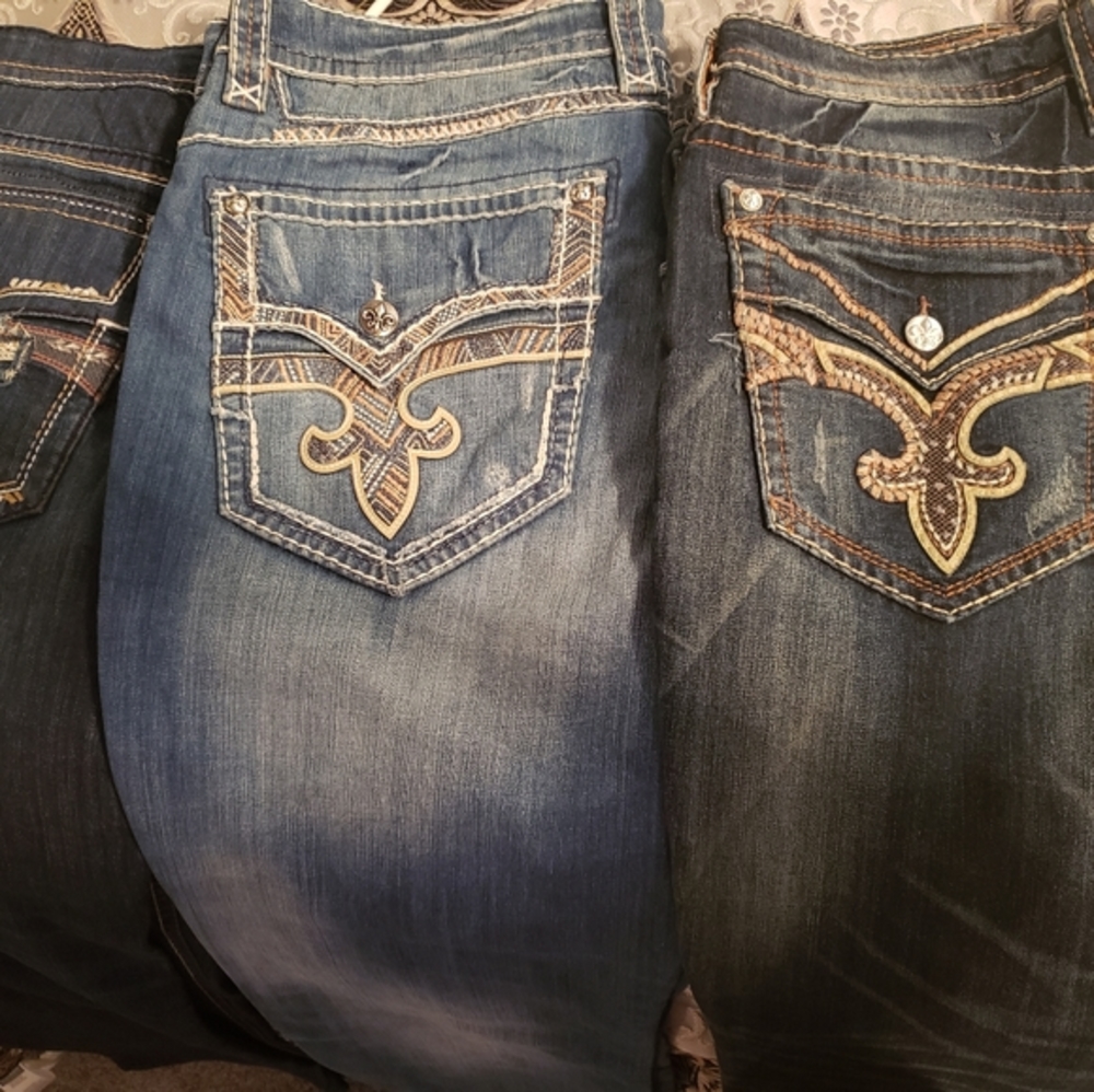 Mens Rock Revival Jeans